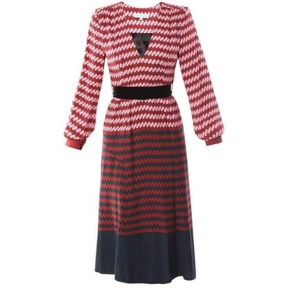 Jonathan Saunders - Fenton Balloon Multi Tone Dress - S